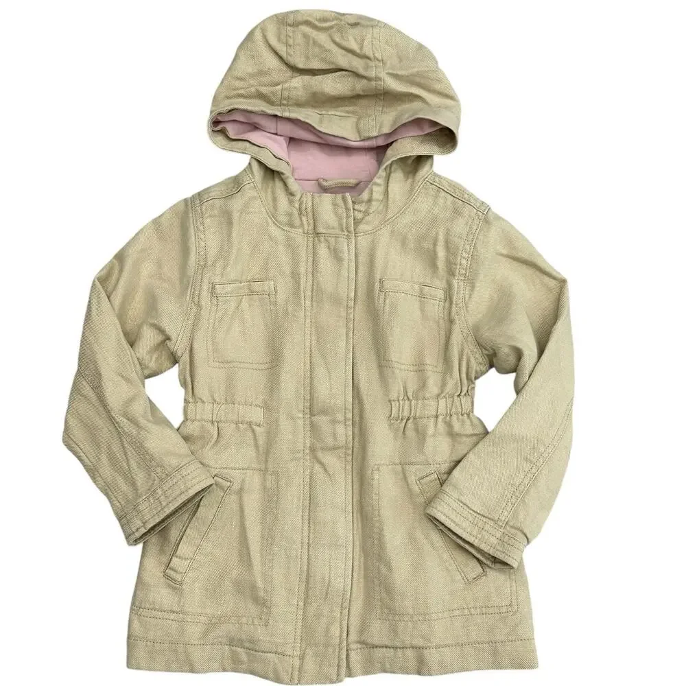 OLD NAVY GIRLS Linen Hooded Jacket Size 4T